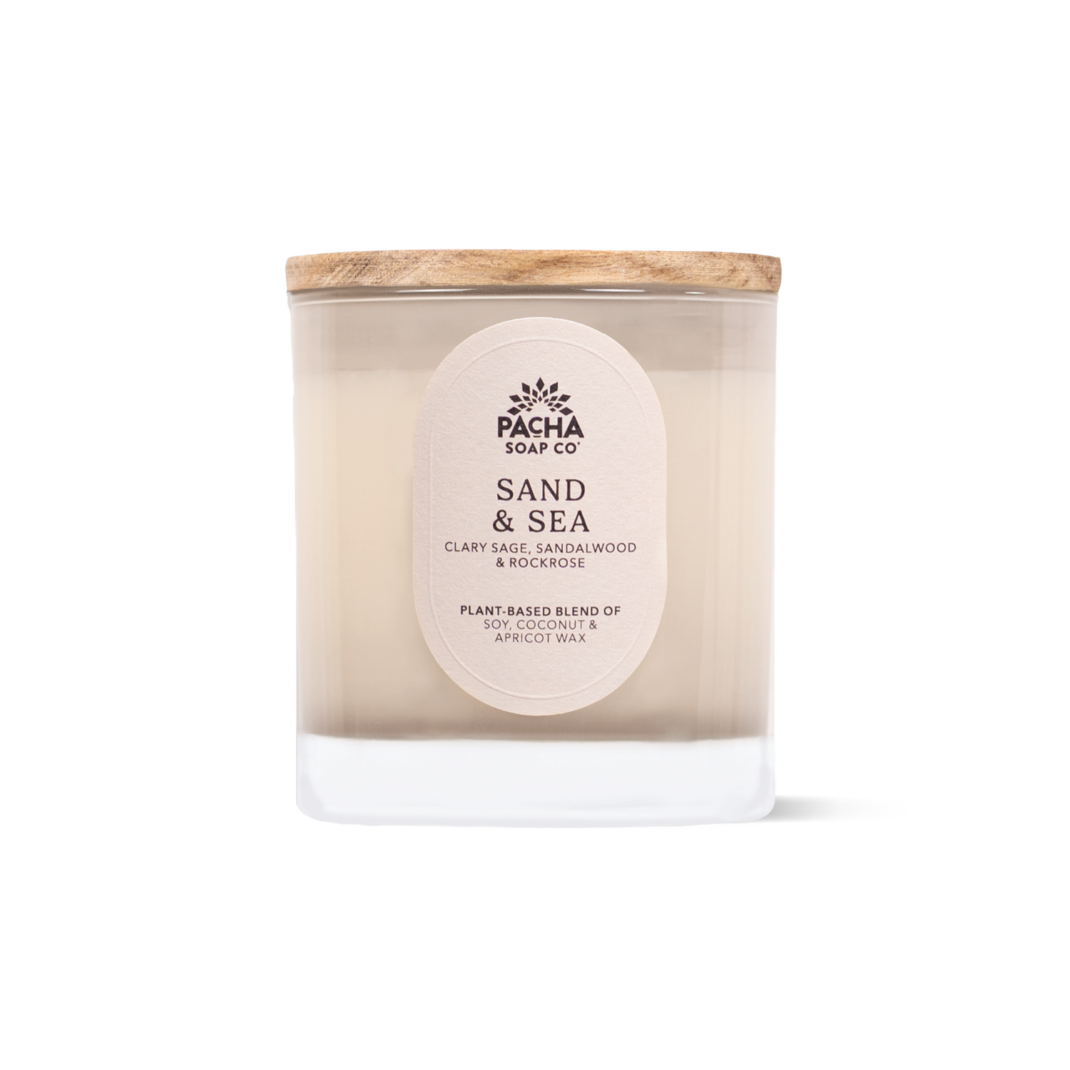 Sand & Sea Signature Candle, Cream Glass 7.5 oz