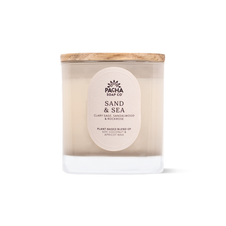 Sand & Sea Signature Candle, Cream Glass 7.5 oz