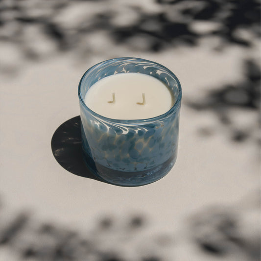Sea Salt & Moss Candle, Speckled Glass 10 oz