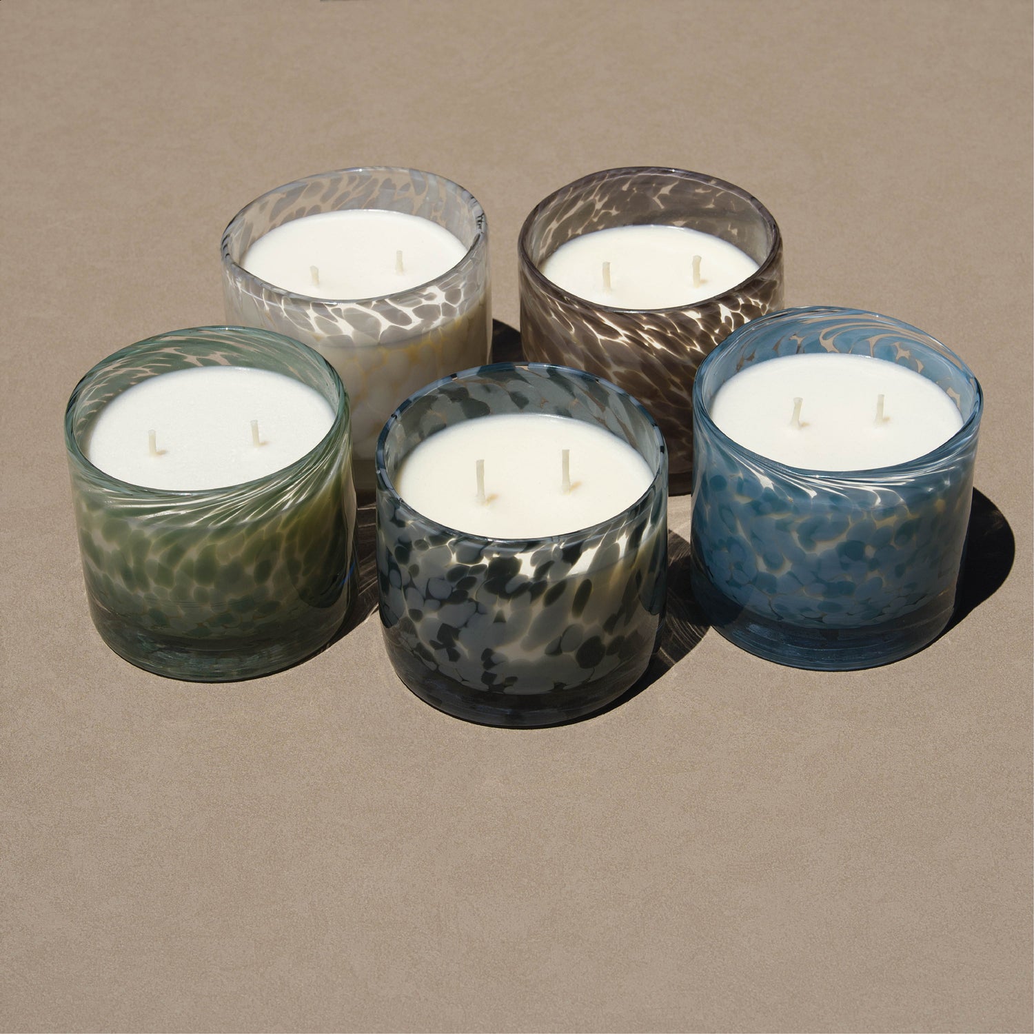 Sea Salt & Moss Candle, Speckled Glass 10 oz