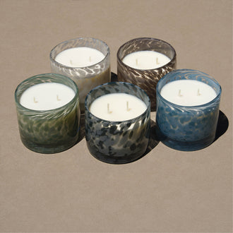Sea Salt & Moss Candle, Speckled Glass 10 oz