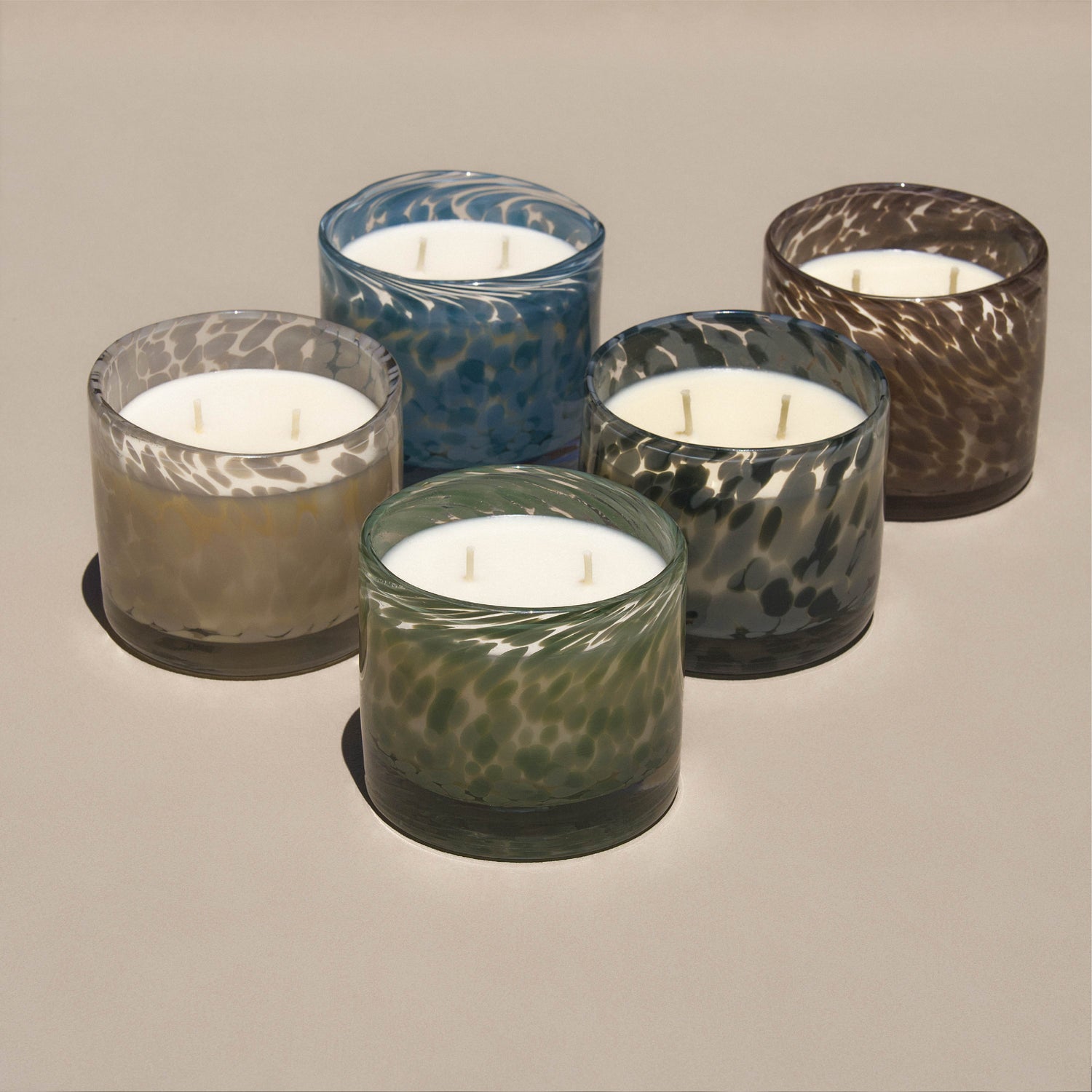 Vanilla Oat Milk & Chai Candle, Speckled Glass 10 oz