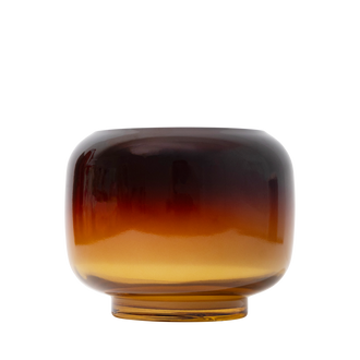 Pumpkin Amber Candle, Ombré Glass 12 oz