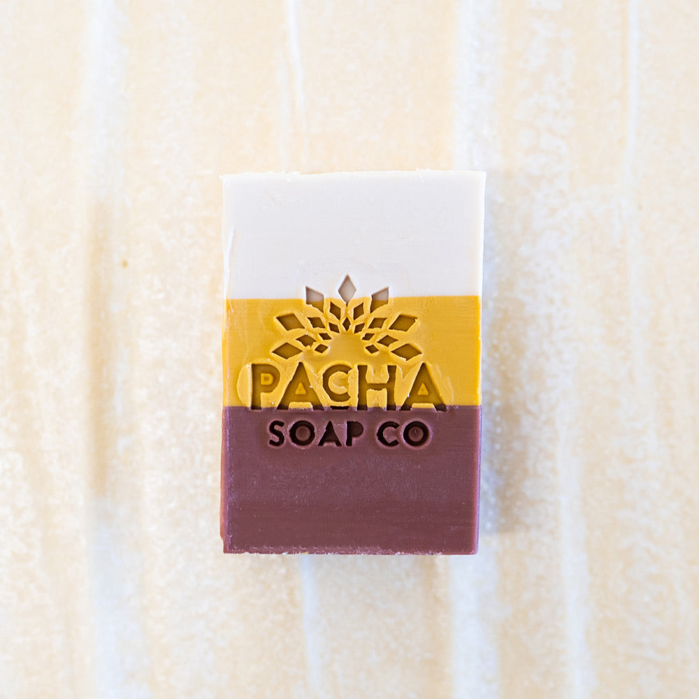 Shot of Frankincense Myrrh bar soap